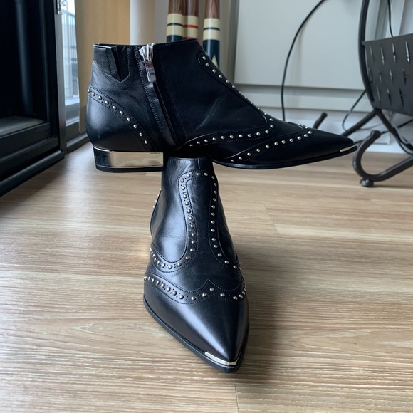 Barbara Bui Paris 10M(40) pointed toe studded boot - Picture 10 of 10